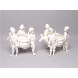 Pr Curopean Ceramic Figured Candlestands