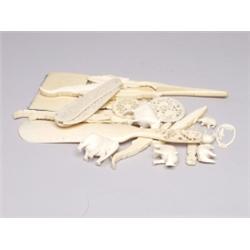 Estate Lot 24 items Made of Ivory 