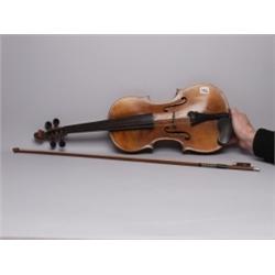 Antique Violin and Matching Bow