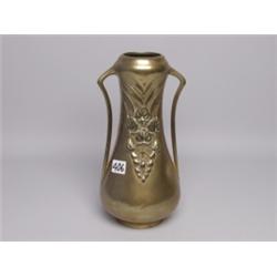 Vintage Continental Art Nouveau Brass Vase