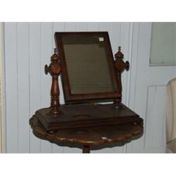 Antique Mahogany Swivel Mirror