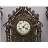 Image 1 : 19th C French Clock Garniture  Gilt Metal