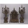 Image 3 : 19th C French Clock Garniture  Gilt Metal