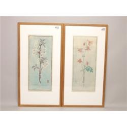 Pair of German Woodblock Prints