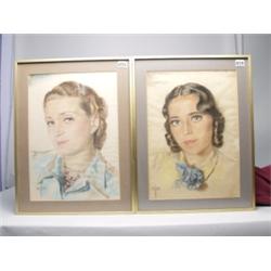 Pr Vintage Ink & Watercolour Portraits