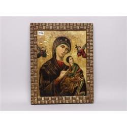 Orthodox Madonna in Gilt Frame