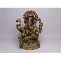 Large Bronze Figure of Ganesh