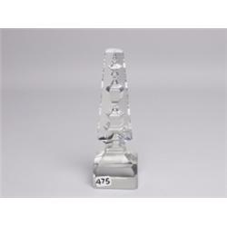 Victorian Cut Glass Obelisk