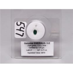 Emerald .71 Ct