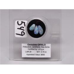 Opals  3.79 Ct