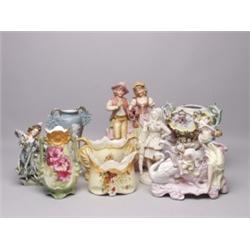 Lot of Antique Bisque Figures 