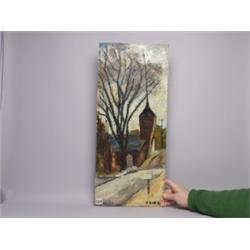 T. Van Alstyne  Russian Oil on Board