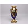 Image 1 : Gilt & Enamelled Cobalt Glass Vase