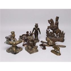 Old Metal Figures Some Brass