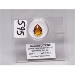 Citrine 8.12 Ct