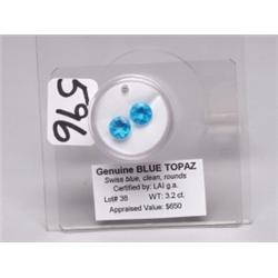 Blue Topaz 3.2 ct