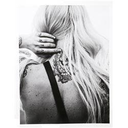 Warwick Saint, Neck Tattoo, Photograph