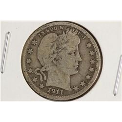 1911-D BARBER QUARTER