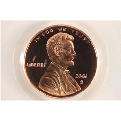 2001-S LINCOLN CENT PCGS PR69RD DCAM