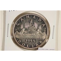 1966 CANADA SILVER DOLLAR UNC