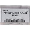 Image 3 : 2010-S SHIELD LINCOLN CENT PCGS PR69RD DCAM