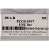 Image 4 : 2014-D KENNEDY HALF DOLLAR PCGS SP67