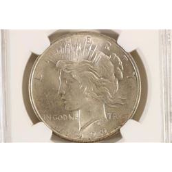 1922 PEACE SILVER DOLLAR NGC MS63