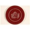 Image 1 : VINTAGE POKER CHIP MAROON WITH WHITE ENGRAVED