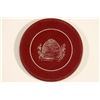 Image 2 : VINTAGE POKER CHIP MAROON WITH WHITE ENGRAVED