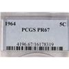 Image 3 : 1964 JEFFERSON NICKEL PCGS PR67