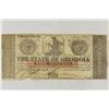 Image 1 : 1862 GEORGIA $5 OBSOLETE BANK NOTE MILLEDGEVILLO