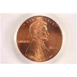 2006 LINCOLN CENT PCGS MS68RD SATIN FINISH