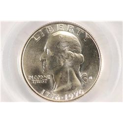 1976-S WASHINGTON SILVER QUARTER PCGS MS67