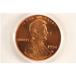 1994-D LINCOLN CENT PCGS MS67RD