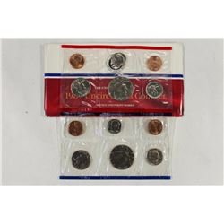 1987 US MINT SET (UNC) P/D (WITH ENVELOPE)
