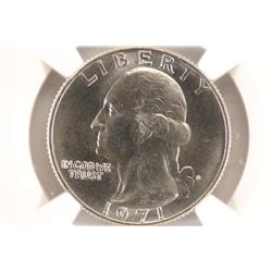 1971-D WASHINGTON QUARTER NGC MS66