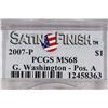 Image 3 : 2007-P GEORGE WASHINGTON DOLLAR PCGS MS68