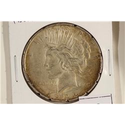 1922-D PEACE SILVER DOLLAR RIM MARKS