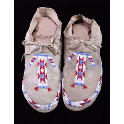 Lakota Sioux Beaded Moccasins circa 1910