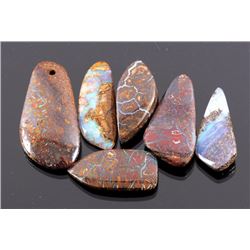 138ct. Australian Boulder Opal Cabochon Collection