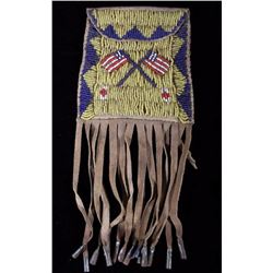 Sioux Patriotic Strike-A-Lite Beaded Bag