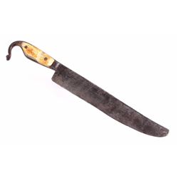 Hand Forged Snake Effigy Bone Handled Knife 19th C