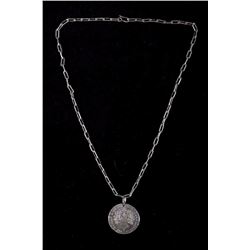 French 1785 Peace Medal Necklace from Woodlands