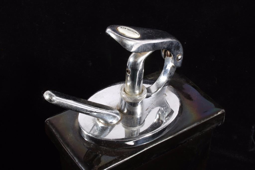 Hall Porcelain Soda Fountain Syrup Dispensers 1937