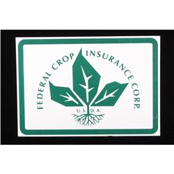 Early Federal Crop Insurance Corp. Metal Sign
