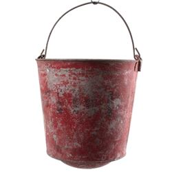 Early Montana Painted Fire Bucket