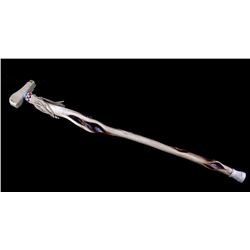 Beaded Native American Diamondback Willow Cane