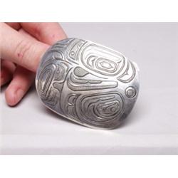 Native Sterling Belt Buckle  Unsigned