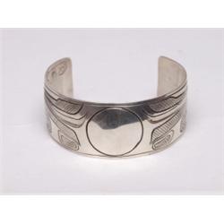 Native Sterling Bracelet Signed CBKH