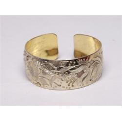 Gold & Sterling Native Bracelet